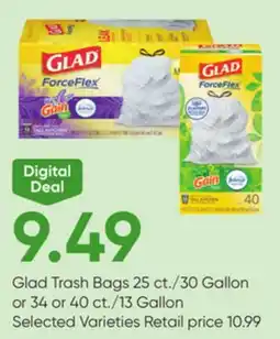 Stater Bros Glad Trash Bags offer