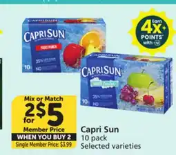 Albertsons Capri Sun offer
