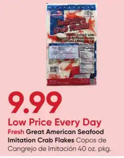 Stater Bros Fresh Great American Seafood Imitation Crab Flakes offer