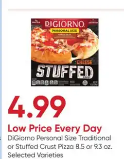 Stater Bros DiGiorno Personal Size Traditional or Stuffed Crust Pizza offer