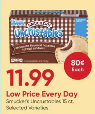 Stater Bros Smucker's Uncrustables offer