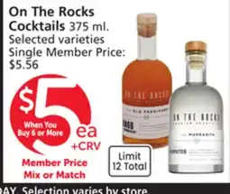 Albertsons On The Rocks Cocktails offer