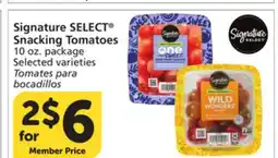Albertsons Signature SELECT Snacking Tomatoes offer