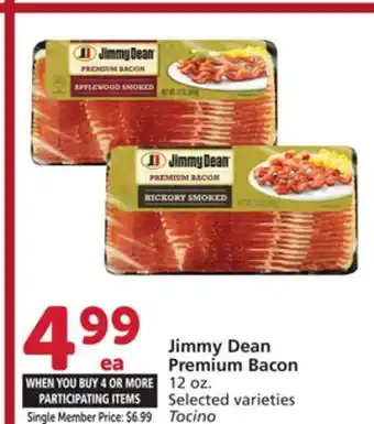 Albertsons Jimmy Dean Premium Bacon offer
