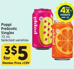Albertsons Poppi Prebiotic Singles offer