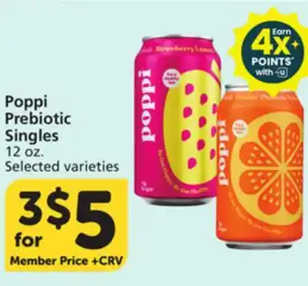 Albertsons Poppi Prebiotic Singles offer