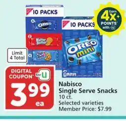 Albertsons Nabisco Single Serve Snacks offer