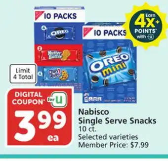 Albertsons Nabisco Single Serve Snacks offer