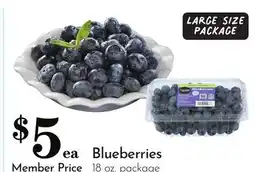 Pavilions Blueberries offer