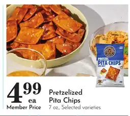 Pavilions Pretzelized Pita Chips offer