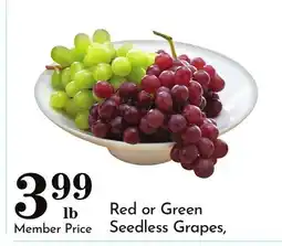 Pavilions Red or Green Seedless Grapes offer