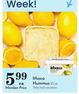 Pavilions Ithaca Hummus offer