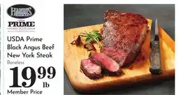 Pavilions USDA Prime Black Angus Beef New York Steak offer