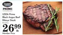 Pavilions USDA Prime Black Angus Beef Ribeye Steak offer