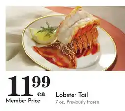Pavilions Lobster Tail offer