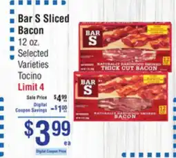 Smart & Final Bar S Sliced Bacon offer