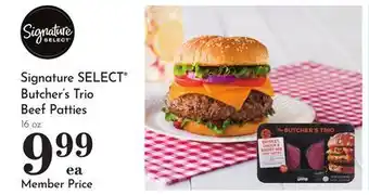 Pavilions Signature SELECT Butcher's Trio Beef Patties offer