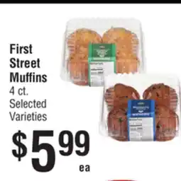 Smart & Final First Street Muffins offer