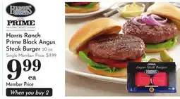 Pavilions Harris Ranch Prime Black Angus Steak Burger offer