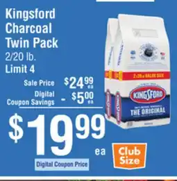 Smart & Final Kingsford Charcoal Twin Pack offer