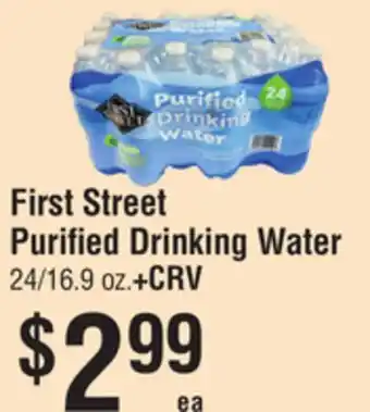 Smart & Final First Street Purified Drinking Water offer