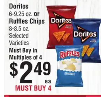 Smart & Final Doritos or Ruffles Chips offer