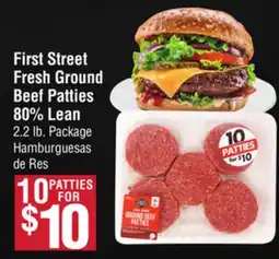 Smart & Final First Street Fresh Ground Beef Patties 80% Lean offer
