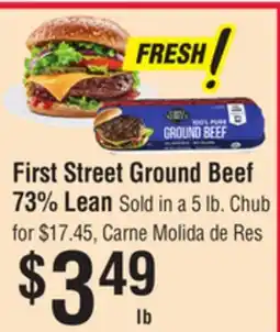 Smart & Final First Street Ground Beef 73% Lean offer