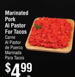 Smart & Final Marinated Pork Al Pastor For Tacos offer