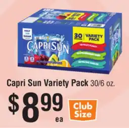Smart & Final Capri Sun Variety Pack offer