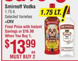 Smart & Final Smirnoff Vodka offer