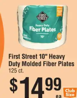 Smart & Final First Street 10 Heavy Duty Molded Fiber Plates offer