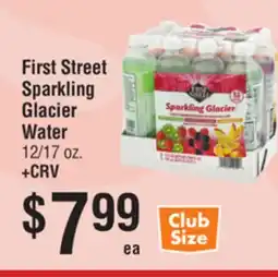 Smart & Final First Street Sparkling Glacier Water offer
