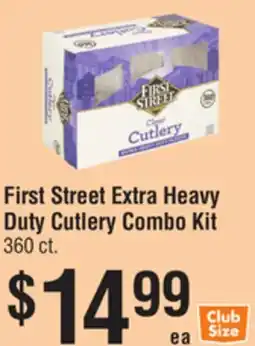 Smart & Final First Street Extra Heavy Duty Cutlery Combo Kit offer