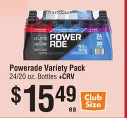 Smart & Final Powerade Variety Pack offer