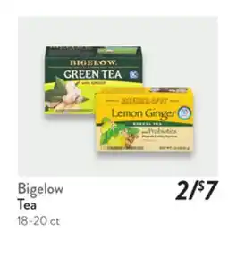 Fresh Thyme Bigelow Tea offer