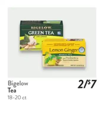 Fresh Thyme Bigelow Tea offer