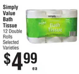 Smart & Final Simply Value Bath Tissue offer