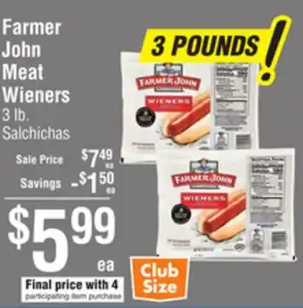 Smart & Final Farmer John Meat Wieners offer