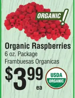 Smart & Final Organic Raspberries offer