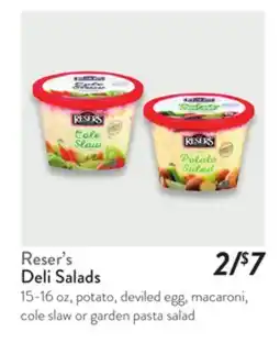 Fresh Thyme Reser's Deli Salads offer