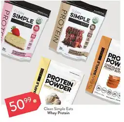 Fresh Thyme Clean Simple Eats Whey Protein offer