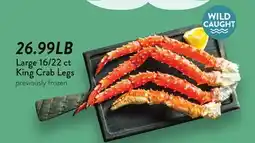Fresh Thyme Large 16/22 ct King Crab Legs offer