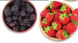 Fresh Thyme Fresh Sweet 6 oz Blackberries, Pint Blueberries, or 1 lb Strawberries offer