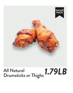 Fresh Thyme All Natural Drumsticks or Thighs offer