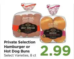 Food 4 Less Private Selection Hamburger or Hot Dog Buns offer