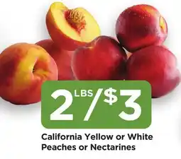 Food 4 Less California Yellow or White Peaches or Nectarines offer