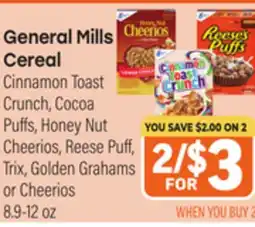 Tony’s Fresh Market General Mills Cereal offer