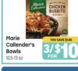 Tony’s Fresh Market Marie Callender's Bowls offer