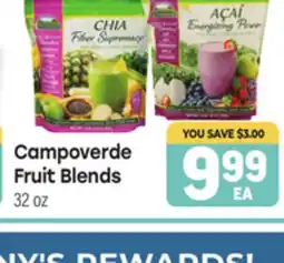 Tony’s Fresh Market Campoverde Fruit Blends offer